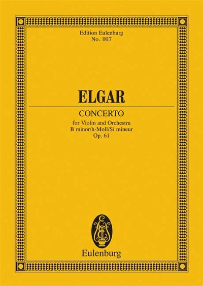 DL: E. Elgar: Konzert h-Moll, VlOrch (Stp)