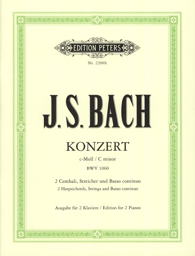 J.S. Bach: Konzert c-Moll BWV 1060 , 2Klav (KA)