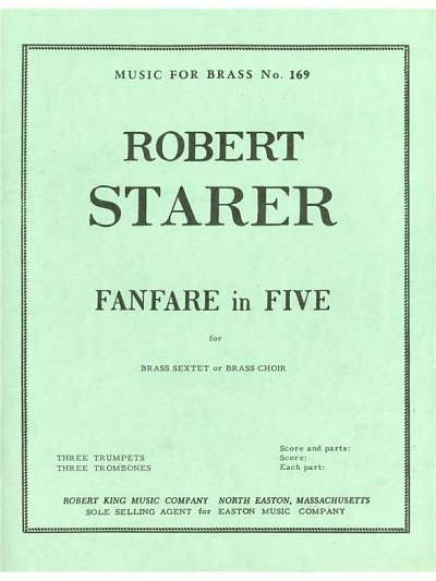R. Starer: Fanfare in Five, 3Trp3Pos (Pa+St)