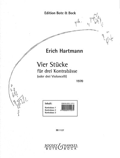 AQ: Hartmann Erich: 4 Stuecke (B-Ware)