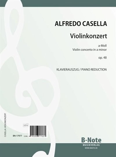A. Casella: Violinkonzert a-Moll op.48 (Klavier, VlKlav (KA)