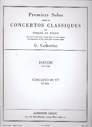 J. Haydn: Premier Solo Extrait concerto E, VlKlav (KlavpaSt)