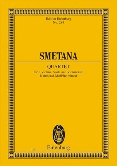 B. Smetana: Quartett 2 D-Moll Eulenburg Studienpartituren