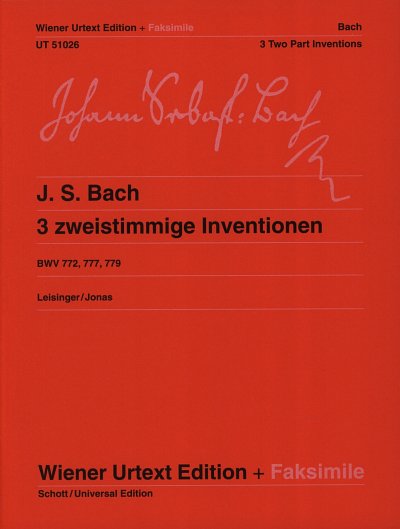 J.S. Bach: Drei zweistimmige Inventionen, Klav
