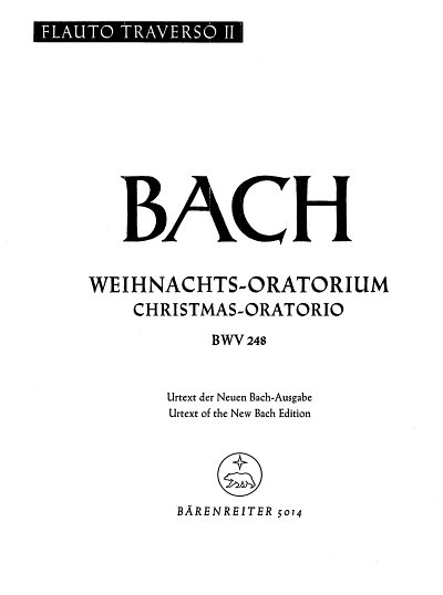 J.S. Bach: Weihnachts-Oratorium BWV 248, 4GesGchOrchO (Fl2)