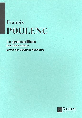 F. Poulenc: La Grenouillere Chant-Piano