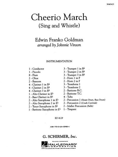 E.F. Goldman: Cheerio March (Sing and Whistle, Blaso (Part.)