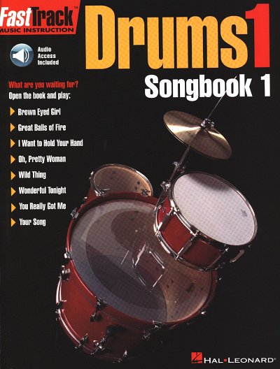 FastTrack Drums 1 - Songbook 1, Drst;Ges (+OnlAudio)