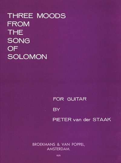 P. van der Staak: 3 Moods From Song Of Solomon, Git