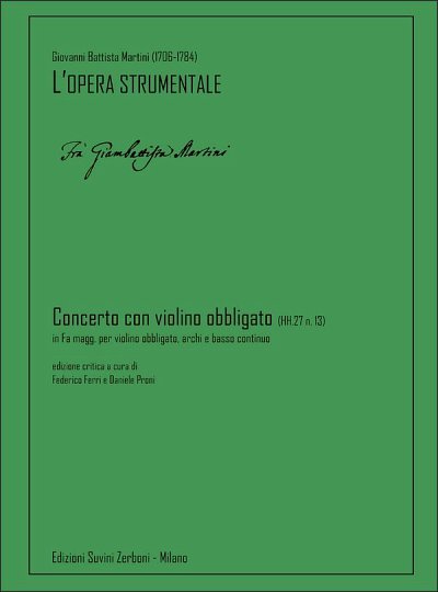 G.B. Martini: Concerto con violino obbligato (HH.27  (Part.)