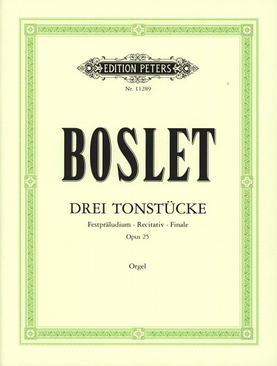 Boslet Ludwig: 3 Tonstuecke Op 25