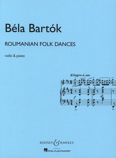 B. Bartók: Roumanian Folk Dances, VlKlav (KlavpaSt)