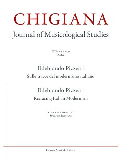 S. Pasticci: Chigiana. III, 1 - 2019 (XLIX) (Bu)