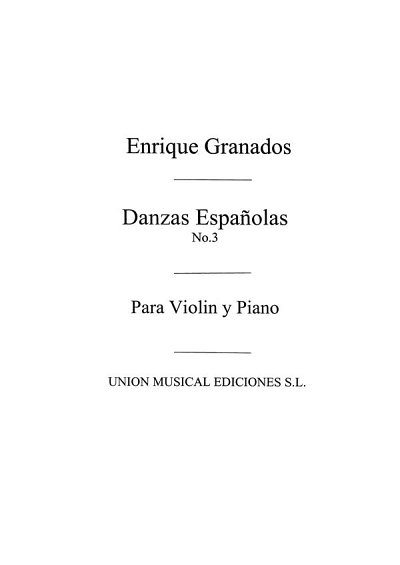 Danza Espanola No.3 Fandango