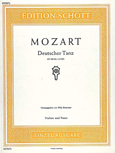W.A. Mozart: Deutscher Tanz D-Dur