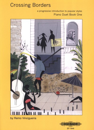R. Vinciguerra i inni: Crossing Borders - a progressive introduction to popular styles Piano Duet Book 1