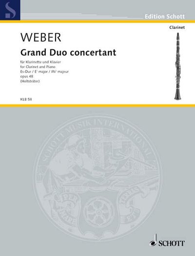 DL: C.M. von Weber: Grand Duo concertant Es-Dur, KlarKlv