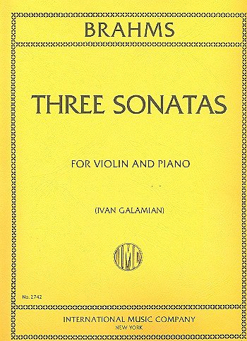 J. Brahms: Sonate Op. 78, 100, 108 (Galam, VlKlav (KlavpaSt)