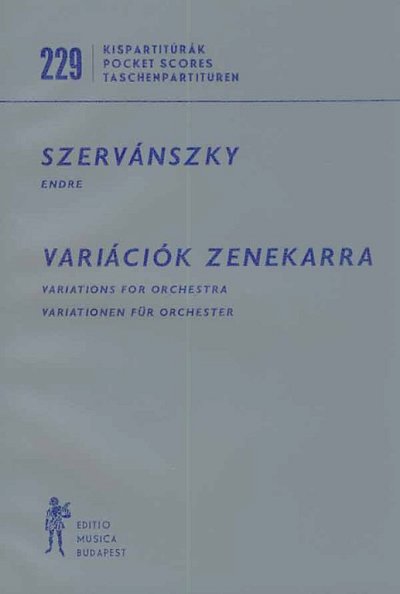 E. Szervánszky: Variationen für Orchester, Sinfo (Stp)