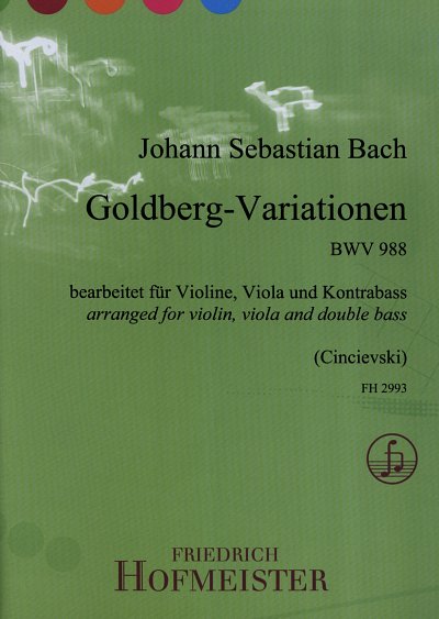 J.S. Bach: Goldberg-Variationen BWV988 (Pa+St)
