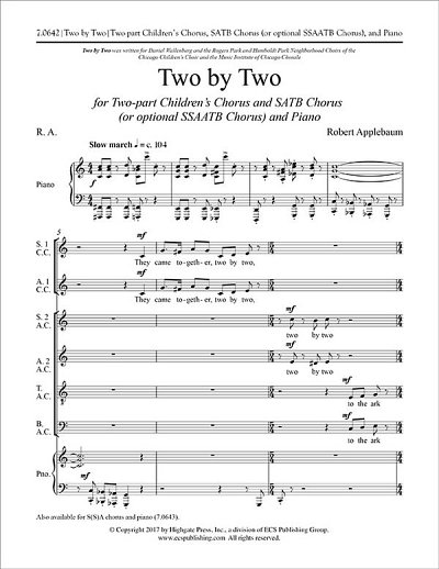 R. Applebaum: Two by Two (Chpa)