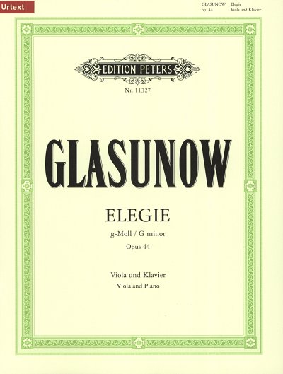 A. Glasunow: Elegie g-Moll op. 44, VlaKlav (KlavpaSt)