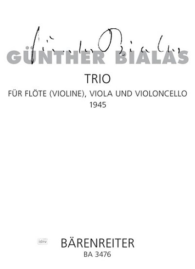 G. Bialas: Trio (1946), FlVlVaVc (Stsatz)