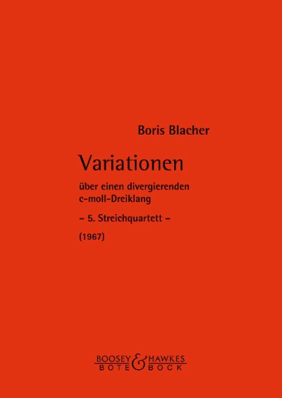 DL: B. Blacher: Variationen, 2VlVaVc (Stp)