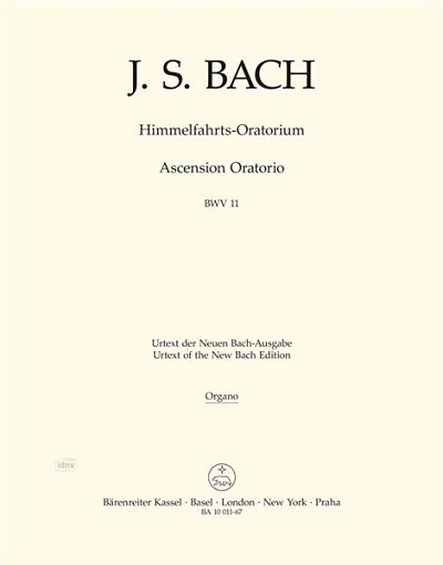 J.S. Bach: Himmelfahrts-Oratorium BWV 11, 4GesGchOrch (Org)