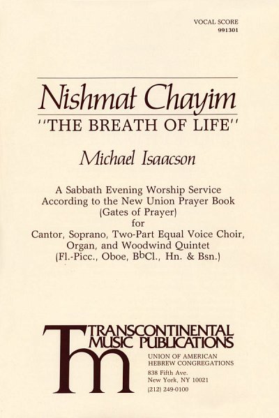 Nishmat Chayim (The Breath of Life), Ch2Klav (Part.)