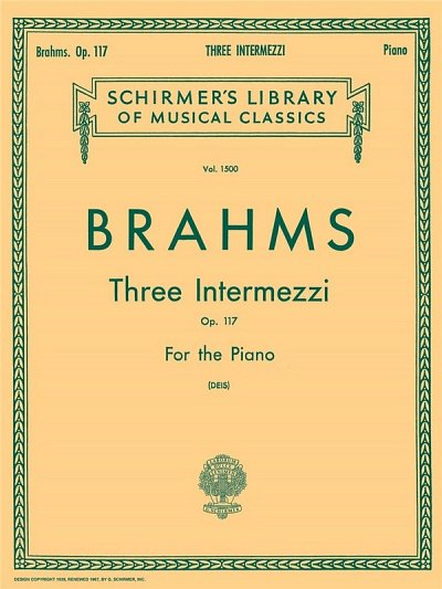 J. Brahms y otros.: 3 Intermezzi, Op. 117