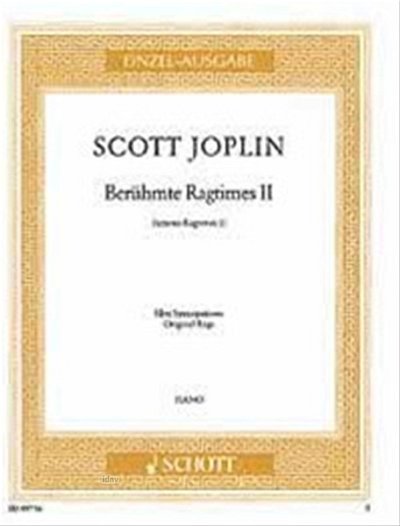 S. Joplin: Berühmte Ragtimes Band 2, Klav