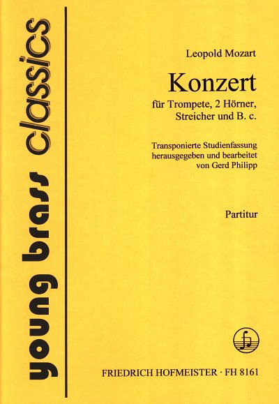 L. Mozart: Konzert F-Dur für Trompete und Orchester (Part.)