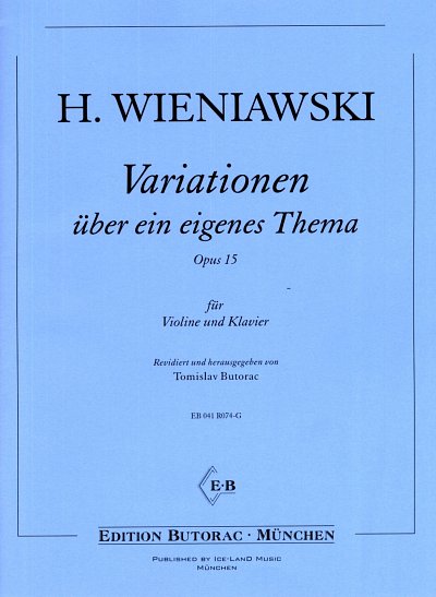 H. Wieniawski: Variationen ueber ein eigen, VlKlav (KlavpaSt