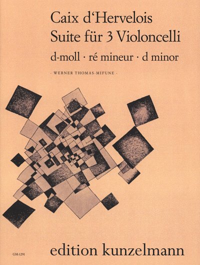 L. de Caix d'Hervelo: Suite d-moll, 3Vc (OStsatz)
