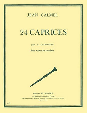 J. Calmel: Caprices (24) dans toutes les tonalités, Klar