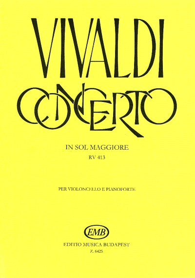 A. Vivaldi: Concerto in Sol maggiore RV 413, VcStr (KASt)