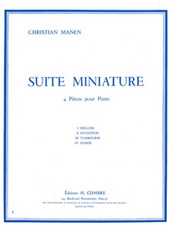 C. Manen: Suite miniature (4 pièces)