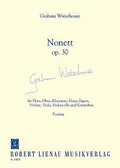 G. Waterhouse: Nonett op. 30  (Part.)