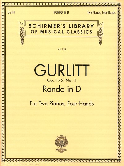 C. Gurlitt: Rondo in D, Op. 175, No. 1 (set), Klav4m (Sppa)