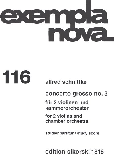 A. Schnittke: Concerto Grosso 3