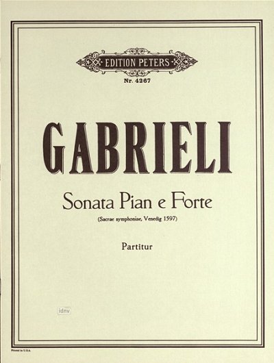 G. Gabrieli: Sonata Pian'e Forte