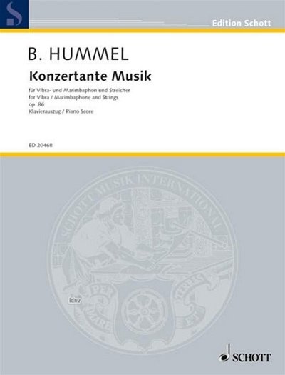 B. Hummel: Konzertante Musik op. 86  (KA)