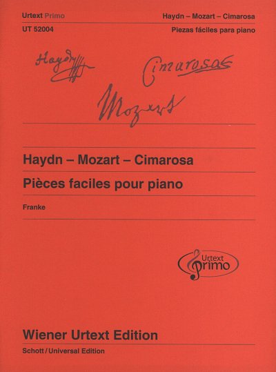 D. Cimarosa: Pieces faciles pour piano avec conseils p, Klav