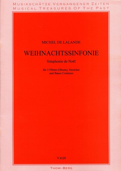 M.-R. Delalande: Weihnachtssinfonie, 2Fl/ObStrBc (Part.)
