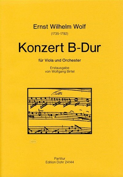 W.E. Wilhelm: Konzert für Viola und Orchester (Part.)