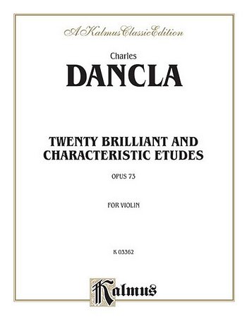 C. Dancla: Twenty Brilliant and Characteristic Etudes, Op. 73