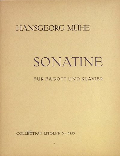 Muehe Hansgeorg: Sonatine für Fagott und Klavier