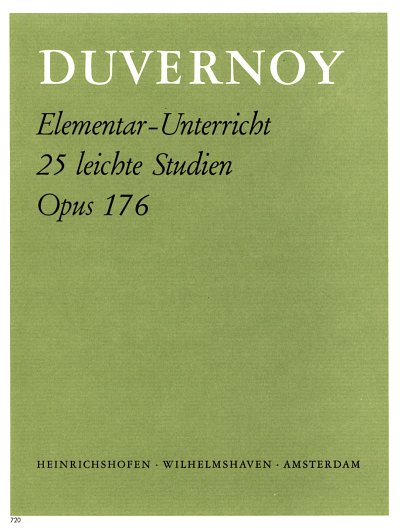J.-B. Duvernoy: Elementar Unterricht Op 176