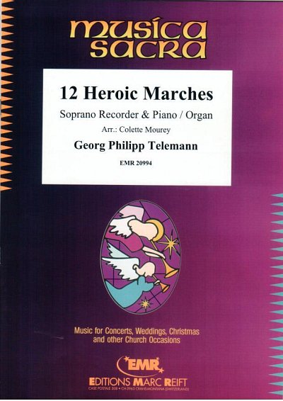 G.P. Telemann: 12 Heroic Marches, SblfKlav/Org
